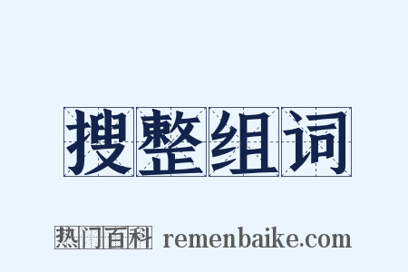 搜整组词是什么意思的图片